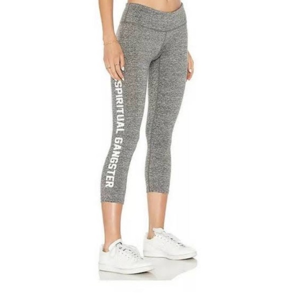 Spiritual Gangster New Warrior + Logo Power Crop Leggings. Lot of 2. Medium - Picture 5 of 6